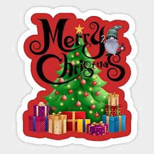 Merry Christmas tree Sticker
